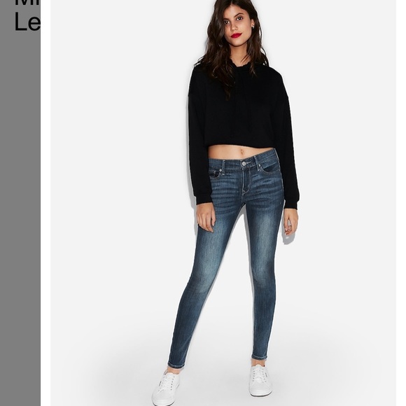 NEW Express Mid Rise Jeans - Picture 2 of 15